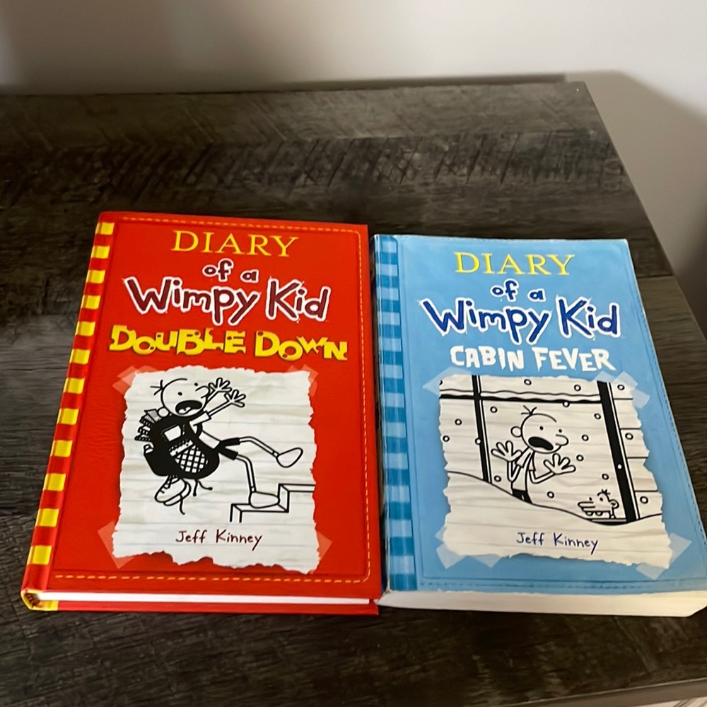 2 Diary of a Wimpy Kid Books 📚